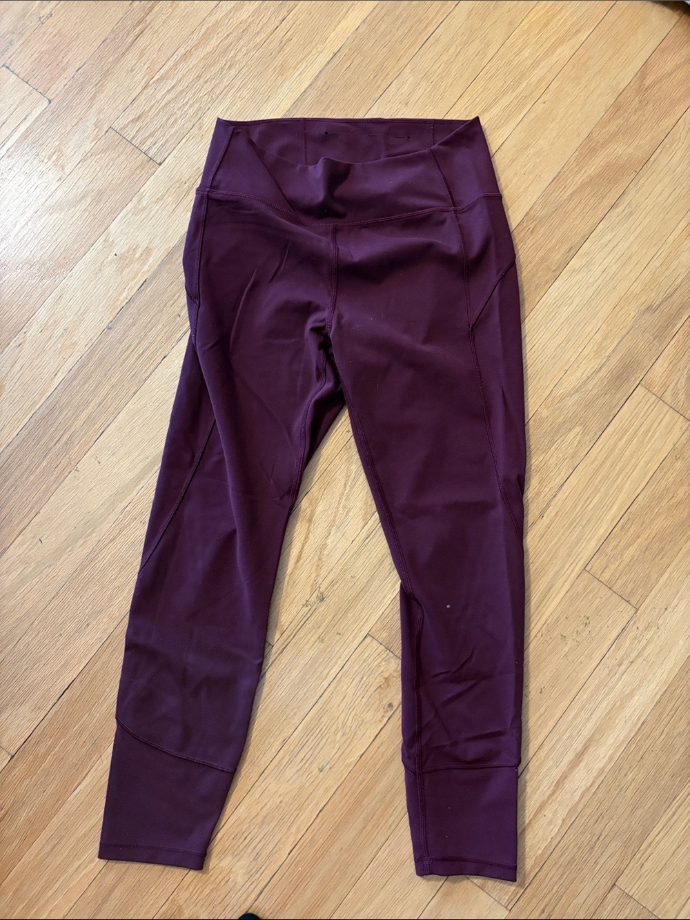 lululemon athletica Kids High-Rise Athletic Leggings in Deep Burgundy